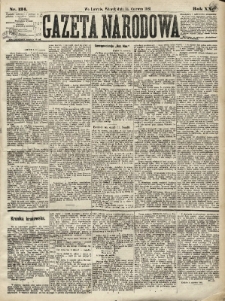 Gazeta Narodowa. 1881, nr 134
