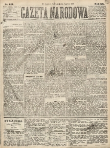 Gazeta Narodowa. 1881, nr 142