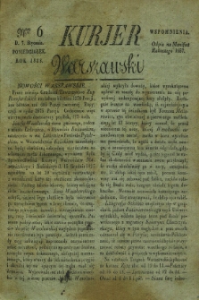 Kurjer Warszawski. 1828, Nro 6 (7 stycznia)