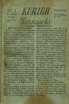 Kurjer Warszawski. 1828, Nro 7 (8 stycznia)
