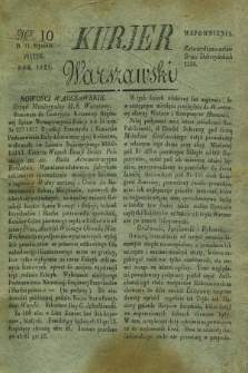 Kurjer Warszawski. 1828, Nro 10 (11 stycznia)