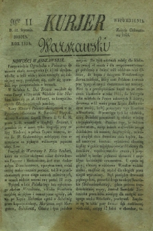 Kurjer Warszawski. 1828, Nro 11 (12 stycznia)