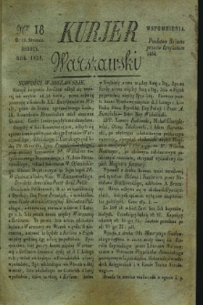 Kurjer Warszawski. 1828, Nro 18 (19 stycznia)