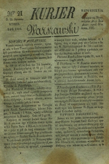 Kurjer Warszawski. 1828, Nro 21 (22 stycznia)