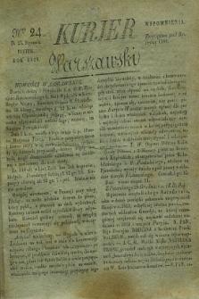Kurjer Warszawski. 1828, Nro 24 (25 stycznia)