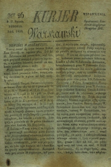 Kurjer Warszawski. 1828, Nro 26 (27 stycznia)