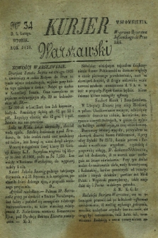 Kurjer Warszawski. 1828, Nro 34 (5 lutego)