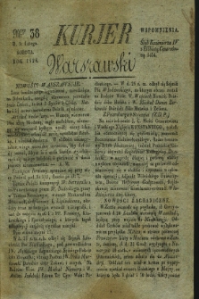Kurjer Warszawski. 1828, Nro 38 (9 lutego)