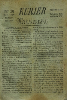 Kurjer Warszawski. 1828, Nro 39 (10 lutego)
