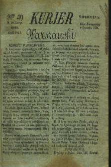 Kurjer Warszawski. 1828, Nro 49 (20 lutego)