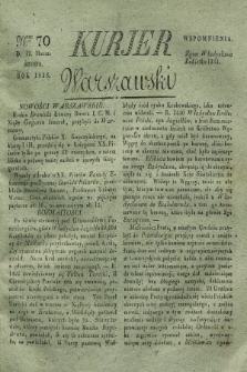 Kurjer Warszawski. 1828, Nro 70 (12 marca)