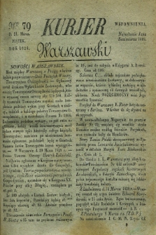 Kurjer Warszawski. 1828, Nro 79 (21 marca)