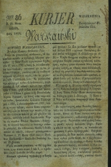 Kurjer Warszawski. 1828, Nro 86 (29 marca)