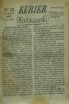 Kurjer Warszawski. 1828, Nro 93 (5 kwietnia)