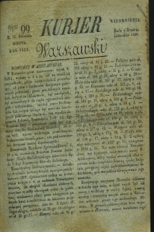 Kurjer Warszawski. 1828, Nro 99 (12 kwietnia)