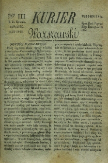Kurjer Warszawski. 1828, Nro 111 (24 kwietnia)