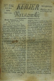 Kurjer Warszawski. 1828, Nro 124 (7 maja)