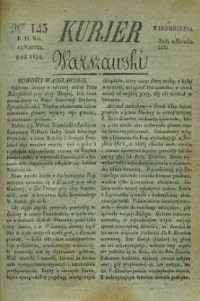 Kurjer Warszawski. 1828, Nro 143 (29 maia)