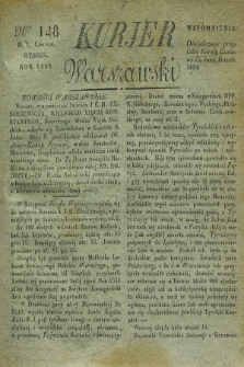 Kurjer Warszawski. 1828, Nro 148 (3 czerwca)