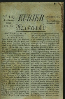 Kurjer Warszawski. 1828, Nro 149 (4 czerwca)