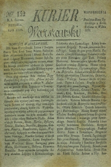 Kurjer Warszawski. 1828, Nro 152 (8 czerwca) + dod.