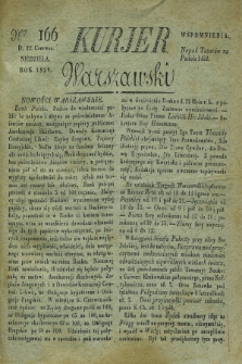 Kurjer Warszawski. 1828, Nro 166 (22 czerwca)