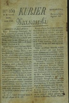 Kurjer Warszawski. 1828, Nro 169 (25 czerwca)