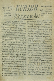 Kurjer Warszawski. 1828, Nro 179 (6 lipca)