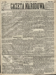 Gazeta Narodowa. 1881, nr 161