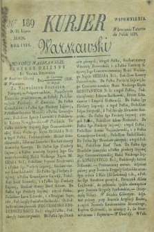 Kurjer Warszawski. 1828, Nro 189 (16 lipca)
