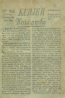 Kurjer Warszawski. 1828, Nro 194 (21 lipca)