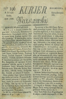 Kurjer Warszawski. 1828, Nro 196 (23 lipca)