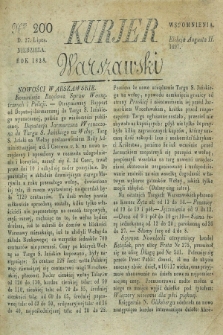 Kurjer Warszawski. 1828, Nro 200 (27 lipca)