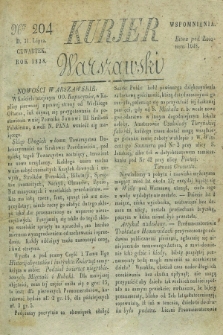 Kurjer Warszawski. 1828, Nro 204 (31 lipca)