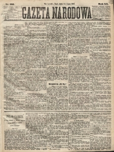 Gazeta Narodowa. 1881, nr 163