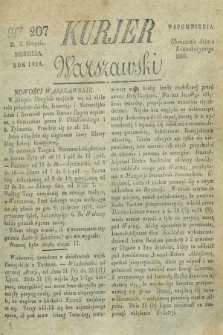 Kurjer Warszawski. 1828, Nro 207 (3 sierpnia)