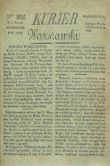 Kurjer Warszawski. 1828, Nro 208 (4 sierpnia)