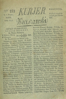Kurjer Warszawski. 1828, Nro 212 (8 sierpnia)
