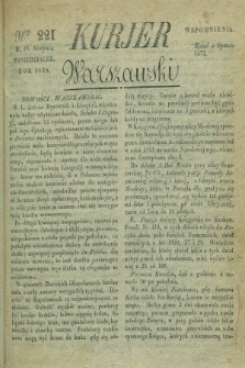 Kurjer Warszawski. 1828, Nro 221 (18 sierpnia)