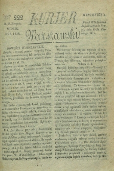 Kurjer Warszawski. 1828, Nro 222 (19 sierpnia)
