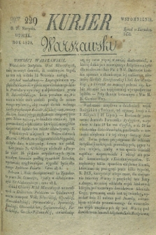 Kurjer Warszawski. 1828, Nro 229 (26 sierpnia)