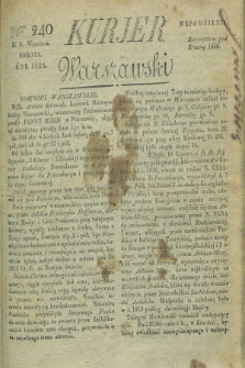 Kurjer Warszawski. 1828, Nro 240 (6 września)