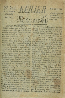 Kurjer Warszawski. 1828, Nro 244 (11 września)