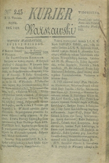 Kurjer Warszawski. 1828, Nro 245 (12 września)