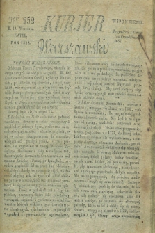 Kurjer Warszawski. 1828, Nro 252 (19 września)