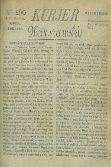 Kurjer Warszawski. 1828, Nro 260 (27 września)