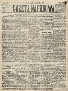 Gazeta Narodowa. 1881, nr 169