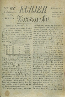 Kurjer Warszawski. 1828, Nro 267 (4 października)