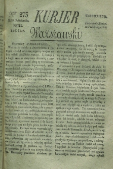 Kurjer Warszawski. 1828, Nro 273 (10 października)