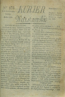 Kurjer Warszawski. 1828, Nro 278 (15 października)